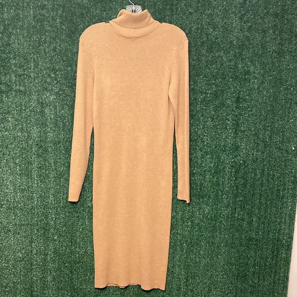 NWT Ribbed Turtleneck Dress - Picture 2 of 3